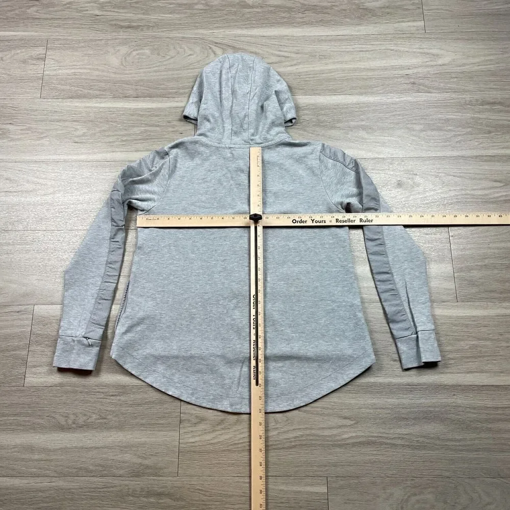 Nike Womens Sweatshirt Small Gray Hooded Full Zip Sports